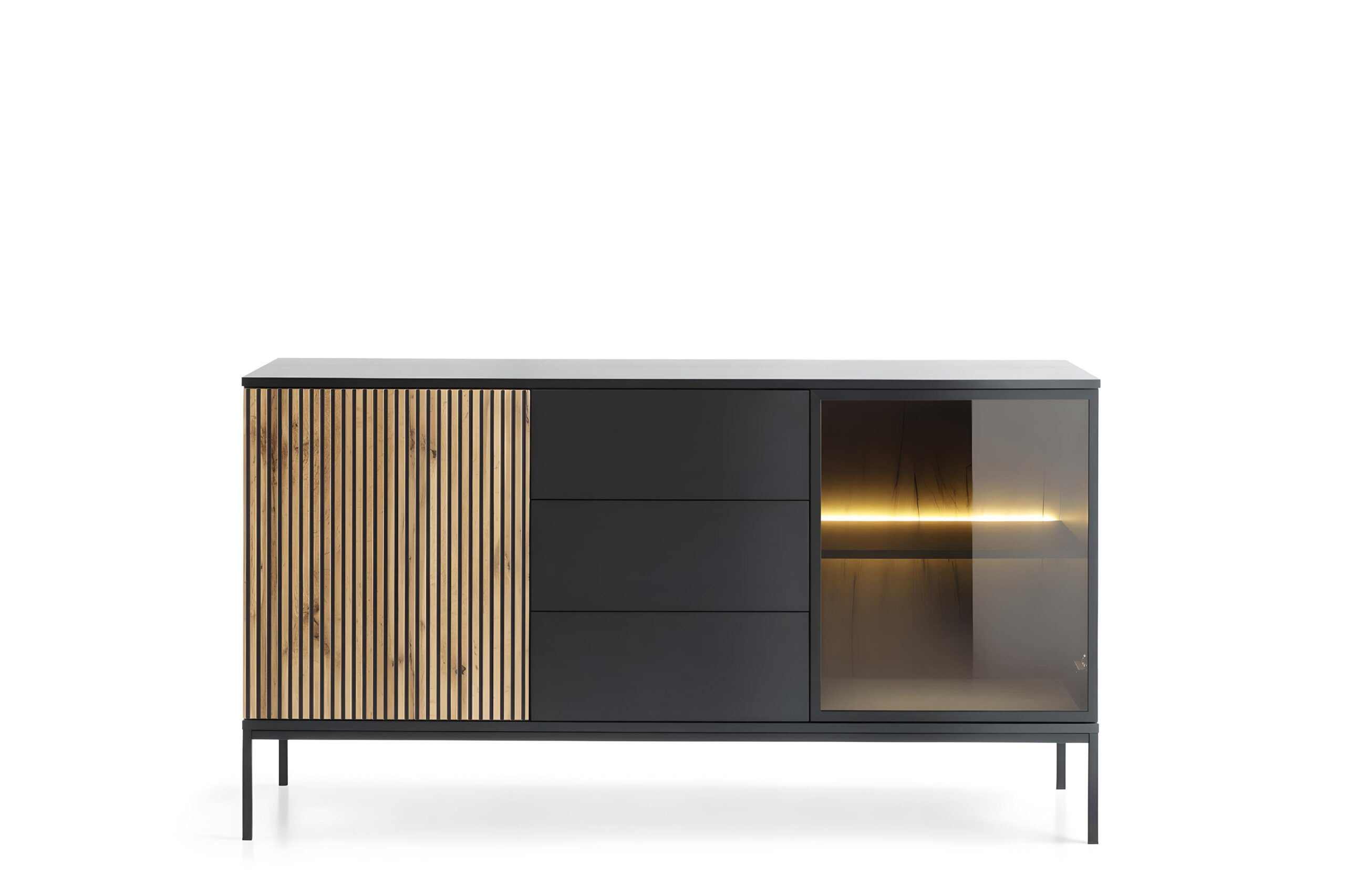 Découvrez le Buffet MAEL un mélange harmonieux de style industriel et de raffinement Découvrez le Buffet MAEL un mélange harmonieux de style industriel et de raffinement