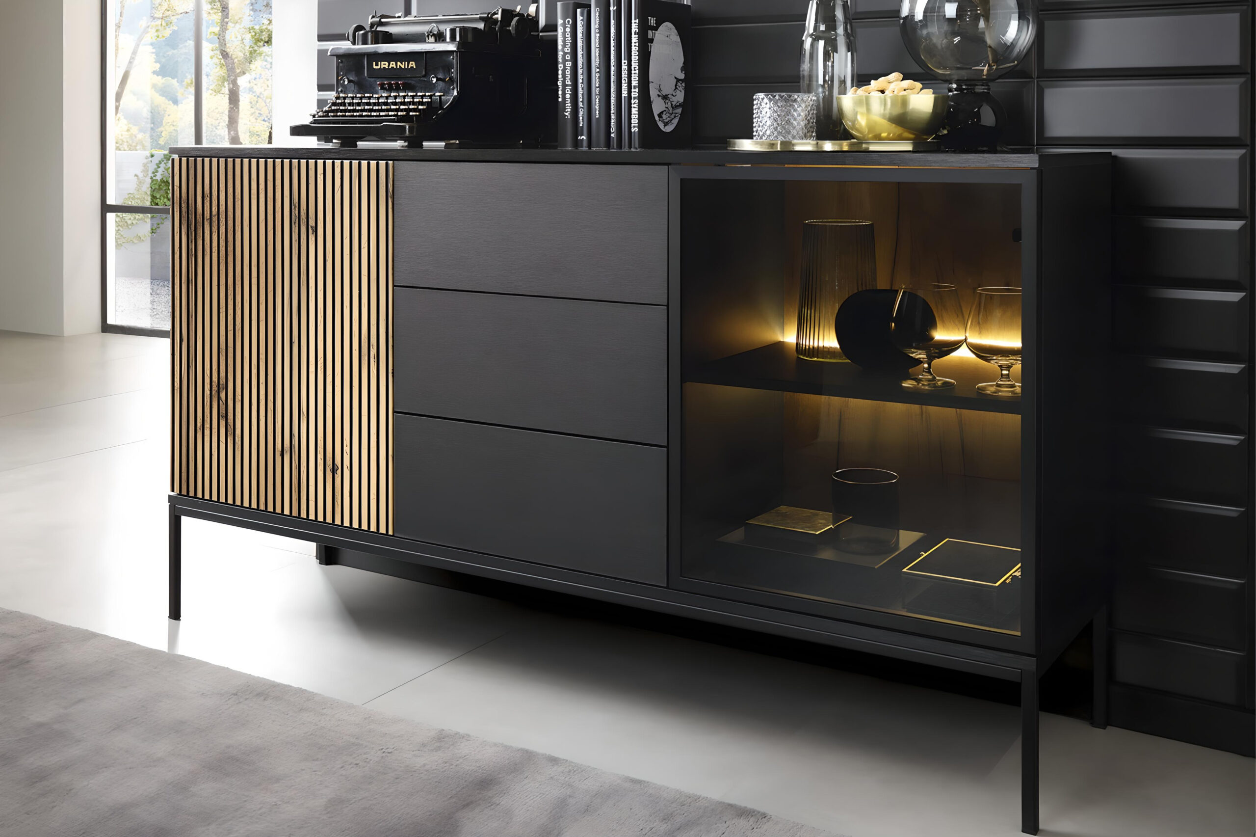 Découvrez l'élégance fonctionnelle avec le buffet MAEL