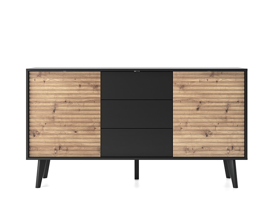 Buffet 2 Portes ISAAC, Sophistication et Fonctionnalité dans un Design Bicolore Buffet 2 Portes ISAAC, Sophistication et Fonctionnalité dans un Design Bicolore