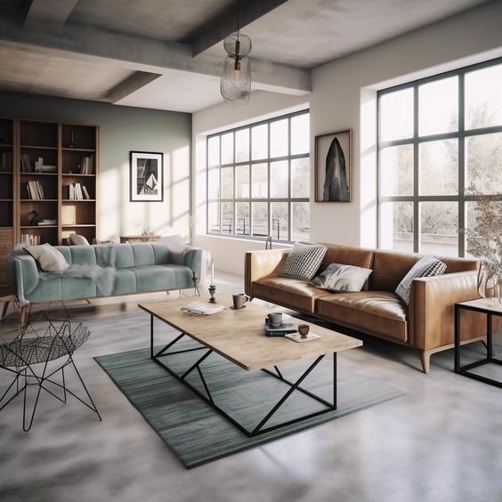 Salon Style Industriel Cosy : 20 Idées Déco Inspirantes