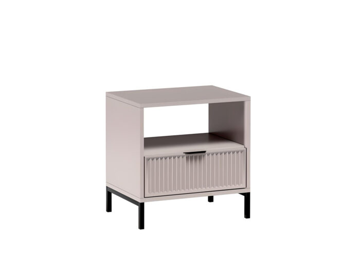 Table de chevet 1 tiroir 1 étagère 55 cm – KELLY