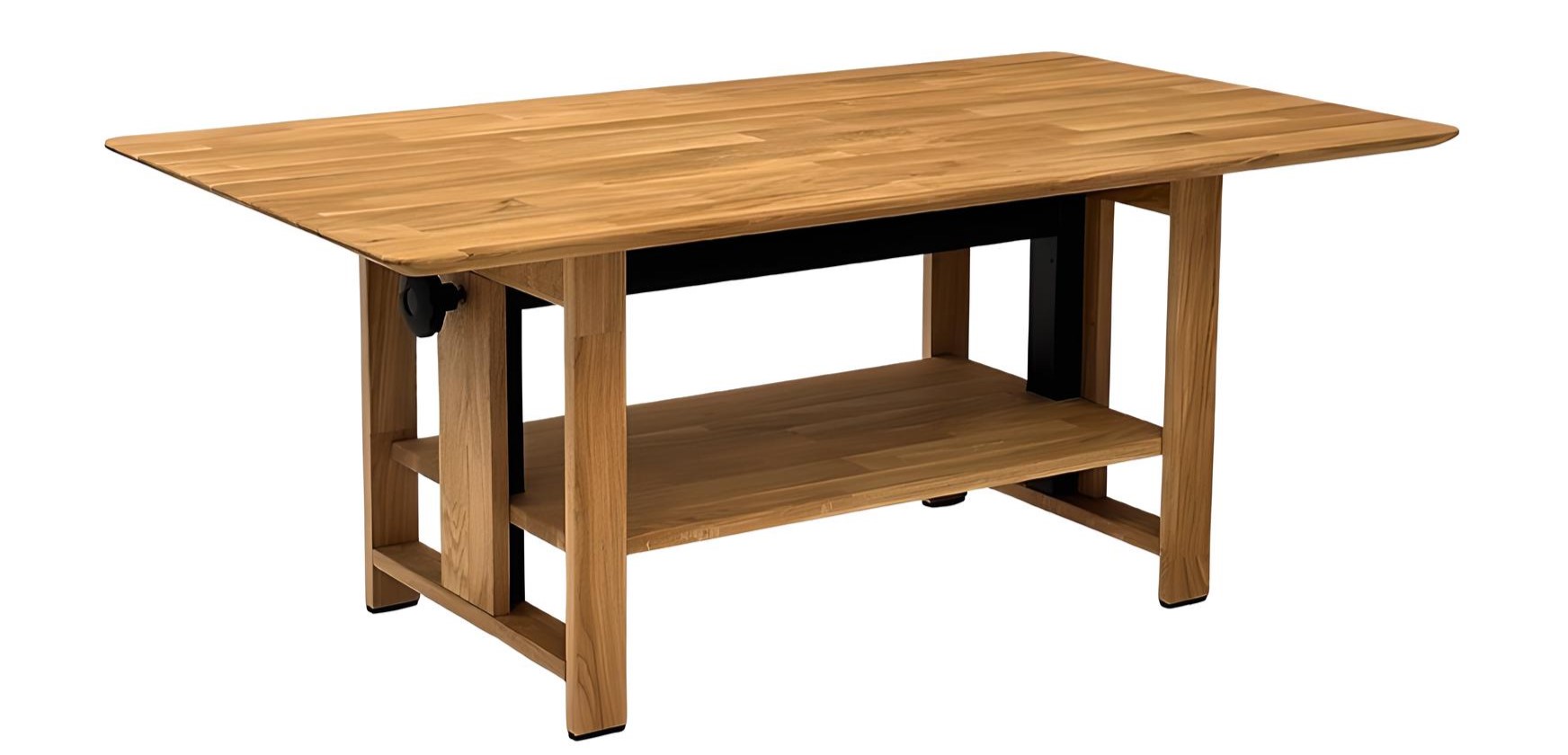 Table basse relevable bois massif de chêne Leo fonctionnalité et design KAMAZZA