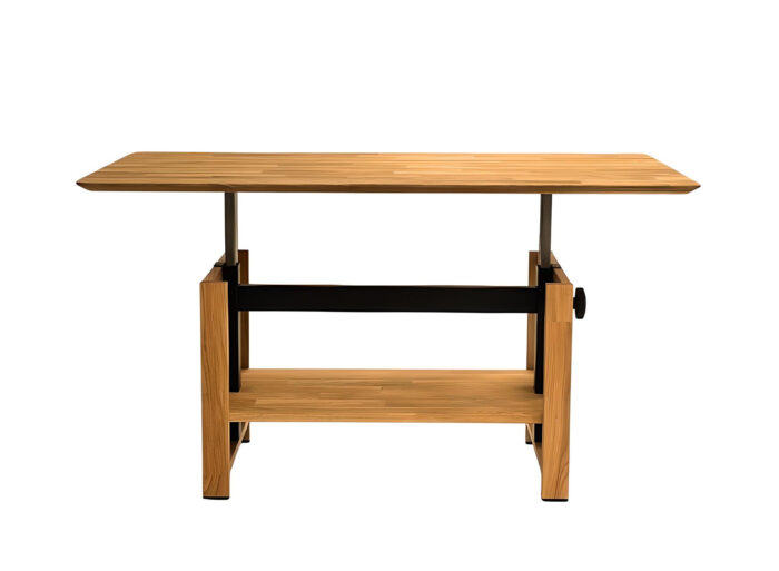 Table basse relevable bois massif de chêne 110 cm – LEO