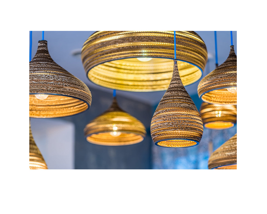 Suspension design conique en carton recyclé KAMAZZA Suspension design conique en carton recyclé