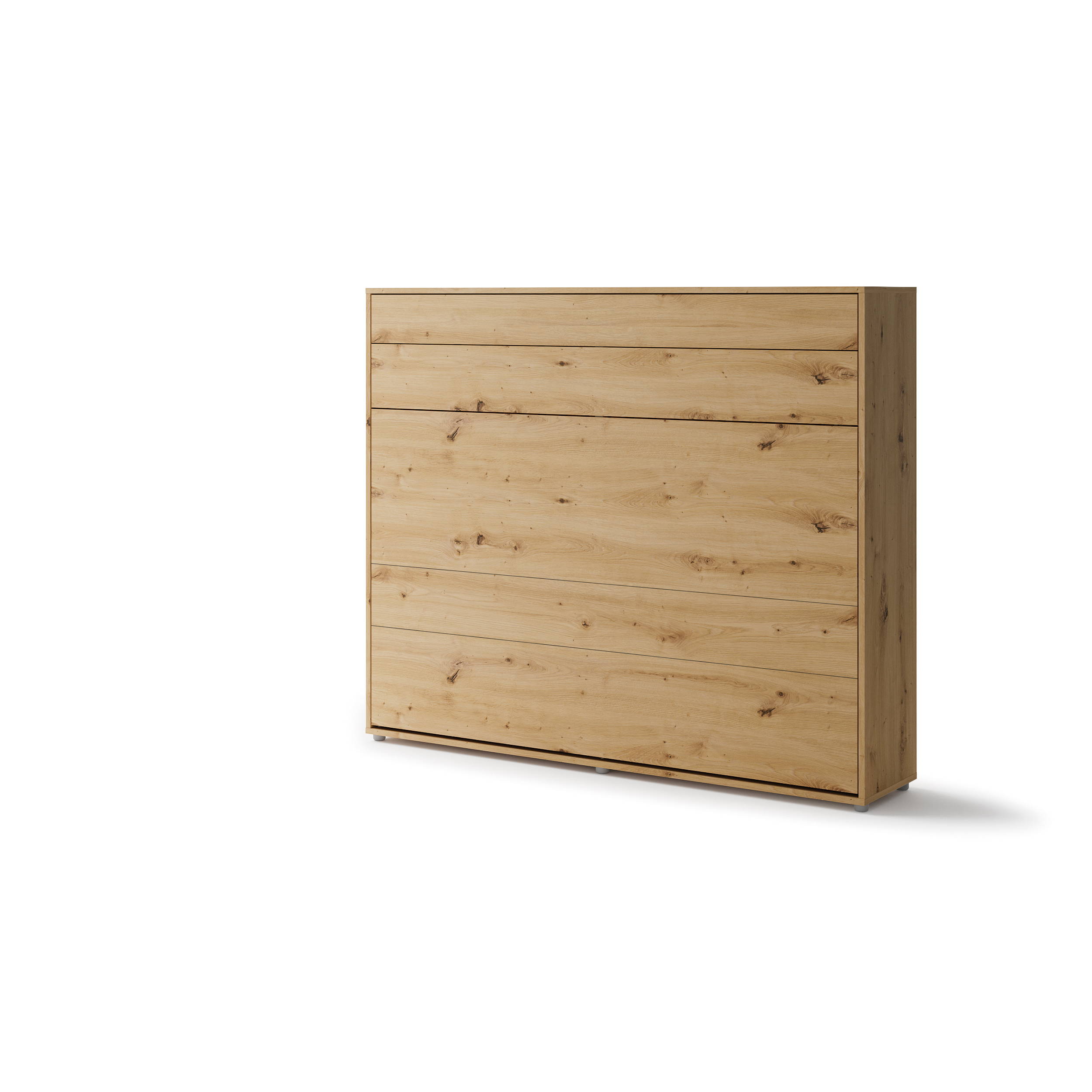 Lit escamotable horizontal avec LED mécanisme d’ouverture pneumatique – SMART bois 160x200 1 KAMAZZA Lit escamotable horizontal avec LED mécanisme d’ouverture pneumatique – SMART gris 160x200 3