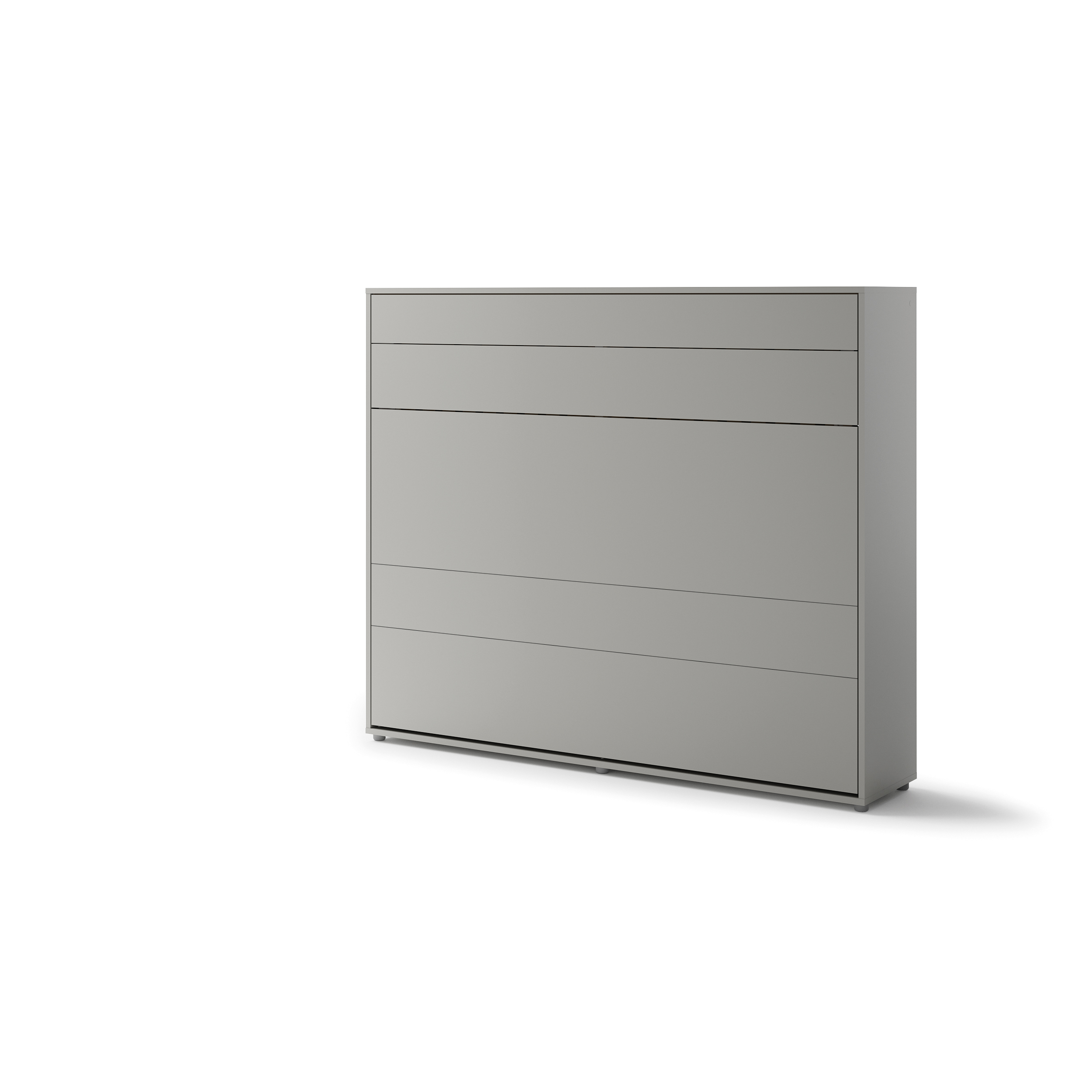 Lit escamotable horizontal avec LED mécanisme d’ouverture pneumatique – SMART gris 160x200 3 KAMAZZA Lit escamotable horizontal avec LED mécanisme d’ouverture pneumatique – SMART gris 160x200 3