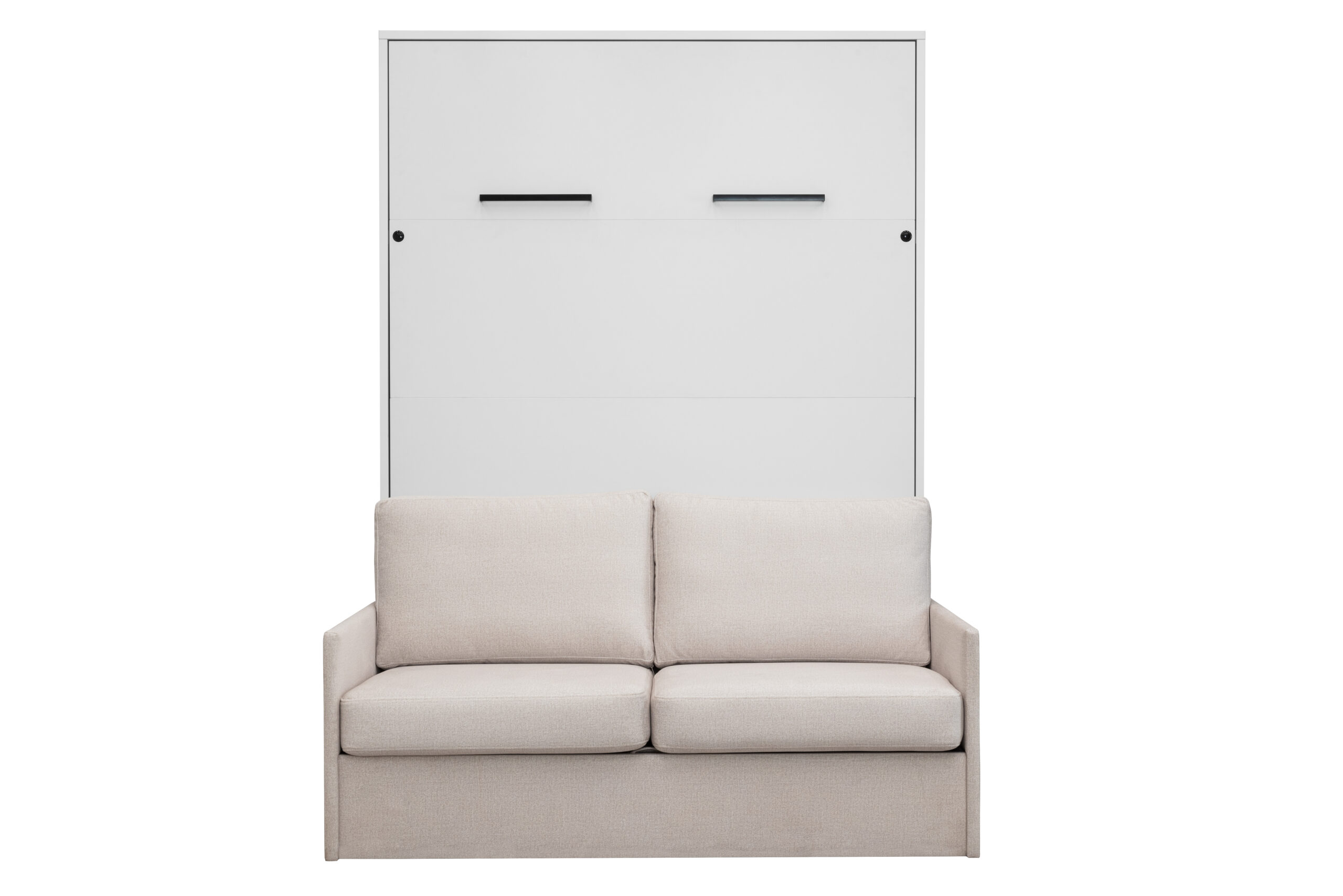 GENIUS_sofa_Emma_03_1 Lit armoire canapé 2 personnes crème - blanc - face