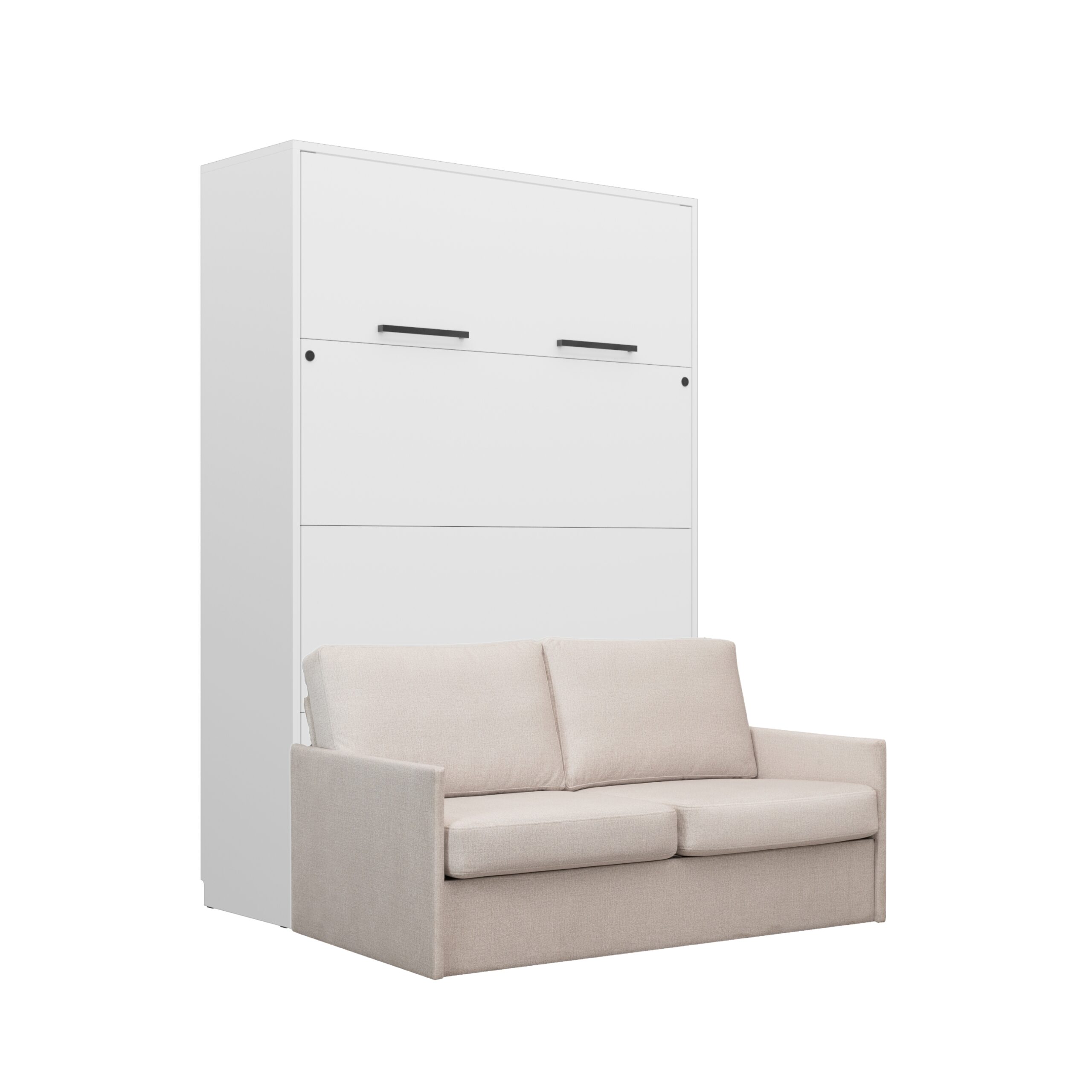 biały mat_emma 03 Lit armoire canapé 2 personnes crème - blanc