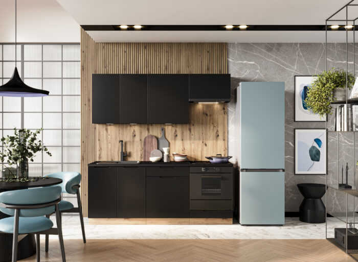 Kitchenette design avec emplacement pour four encastrable 200 cm – NALA