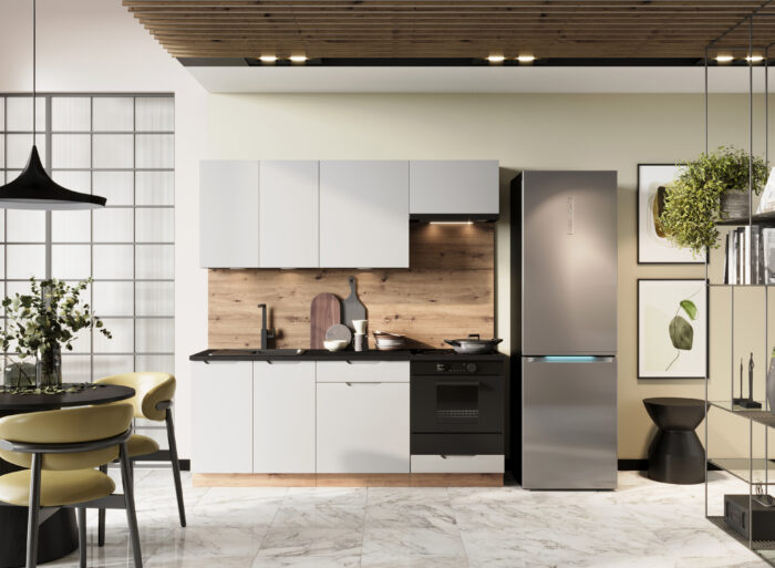 Kitchenette design avec emplacement pour four encastrable 200 cm – NALA