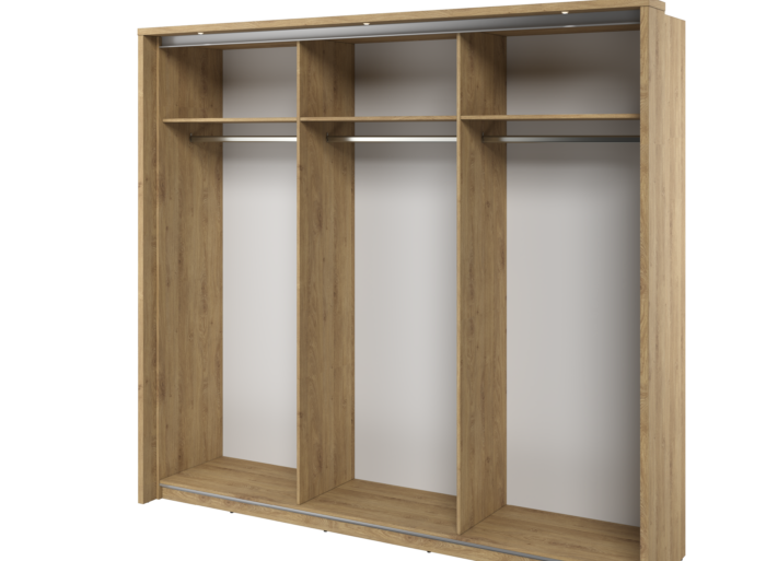 Armoire coulissante 3 portes avec miroir  – LINA