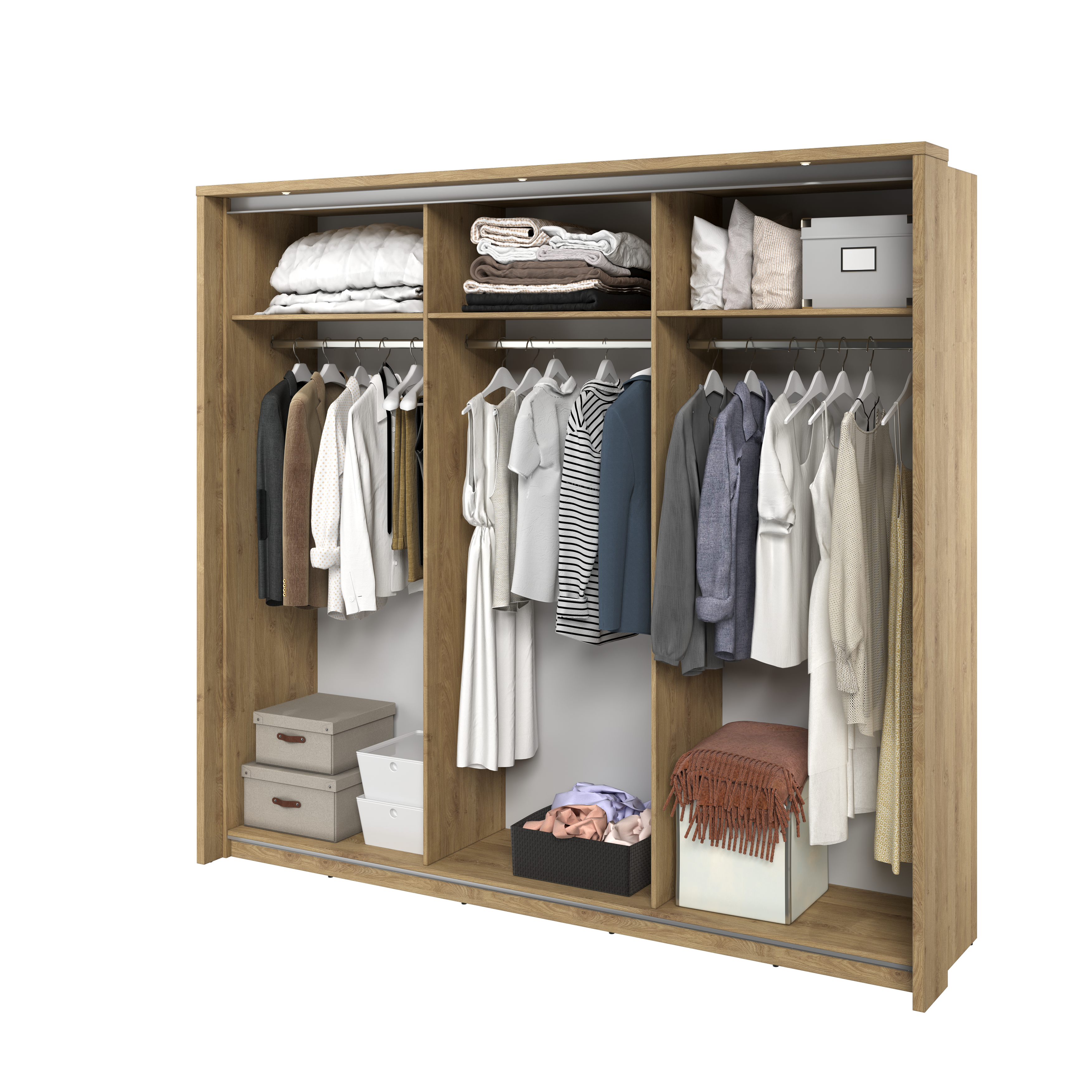 Armoire 3 portes avec miroir Armoire 3 portes avec miroir KAMAZZA